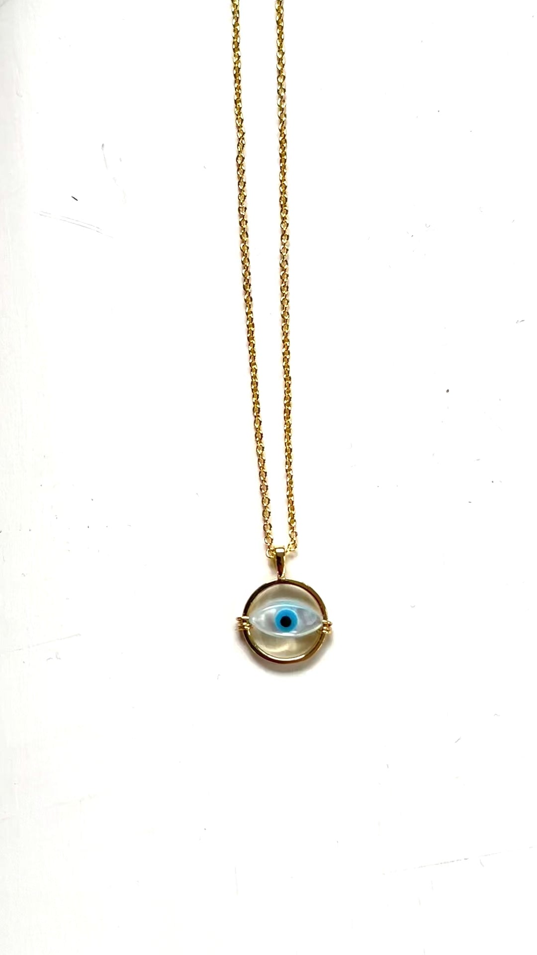 Circle Evil Eye Necklace